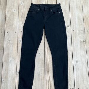 Raw G Star Shape High-Rise Skinny Jeans Dark Dark Blue